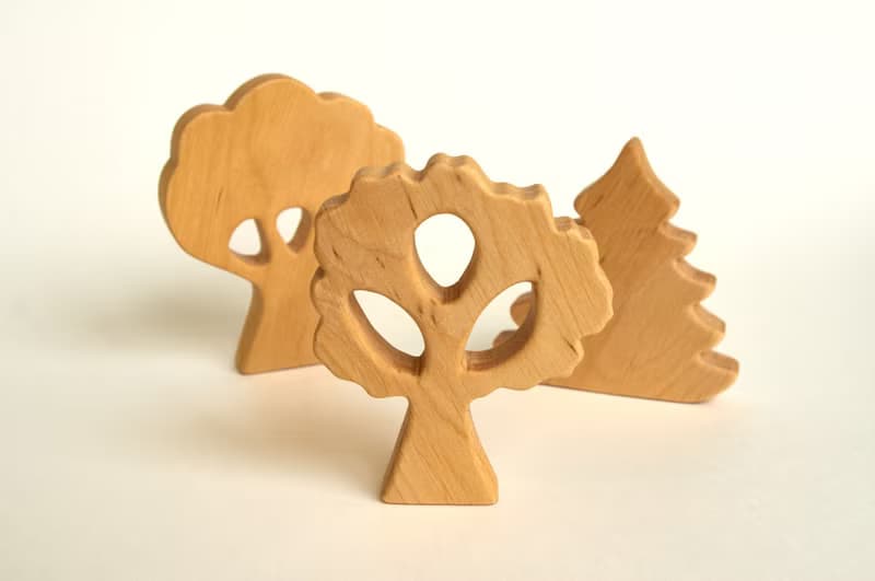 Pretend play toys, wooden trees, wooden toys for baby, birthday gift baby