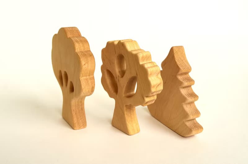 Pretend play toys, wooden trees, wooden toys for baby, birthday gift baby