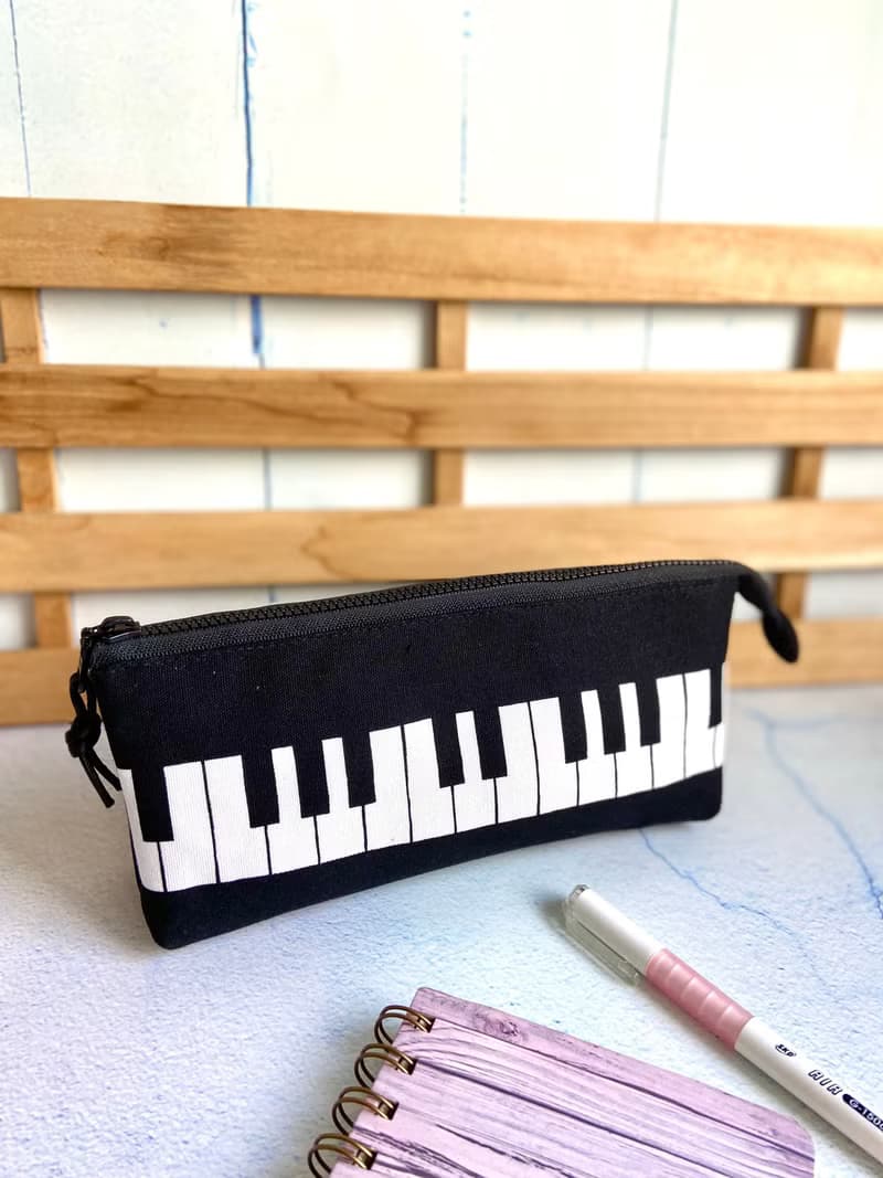 鋼琴三層筆袋 日本棉布製作 畢業 聖誕 交換 生日 畢業禮物