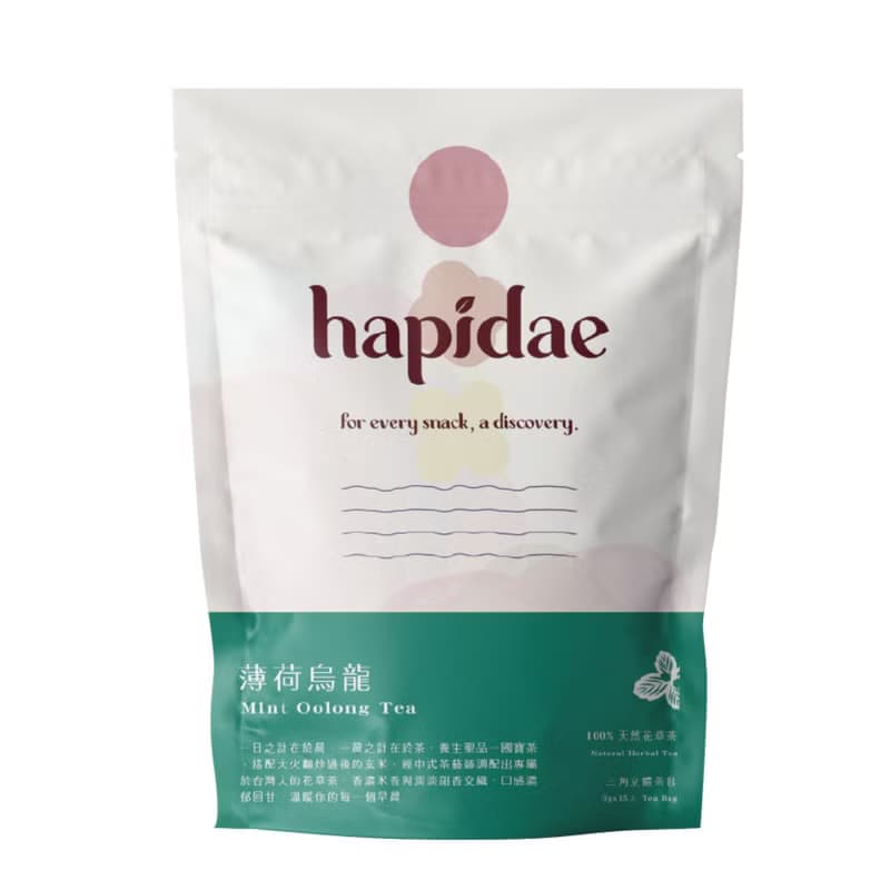 【hapidae】薄荷烏龍 經典特色茶系列 花草茶(茶包/3g/15入)