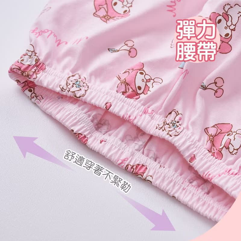 【ONEDER旺達】三麗鷗 美樂蒂純棉短袖套裝 兒童睡衣 純棉套裝