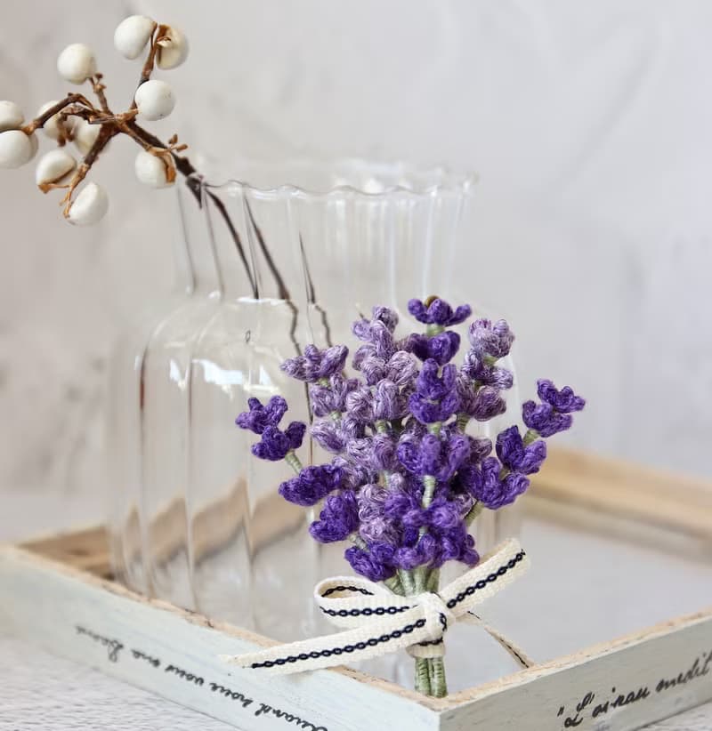 薰衣草花束胸針 日本麻線 細工編織 細緻優雅 心意禮物 收藏首選