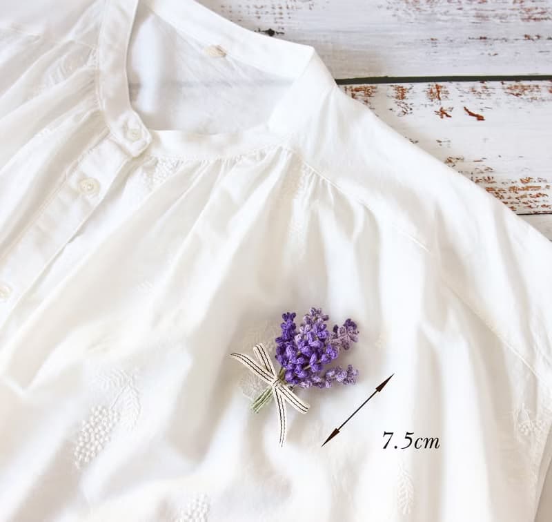 薰衣草花束胸針 日本麻線 細工編織 細緻優雅 心意禮物 收藏首選