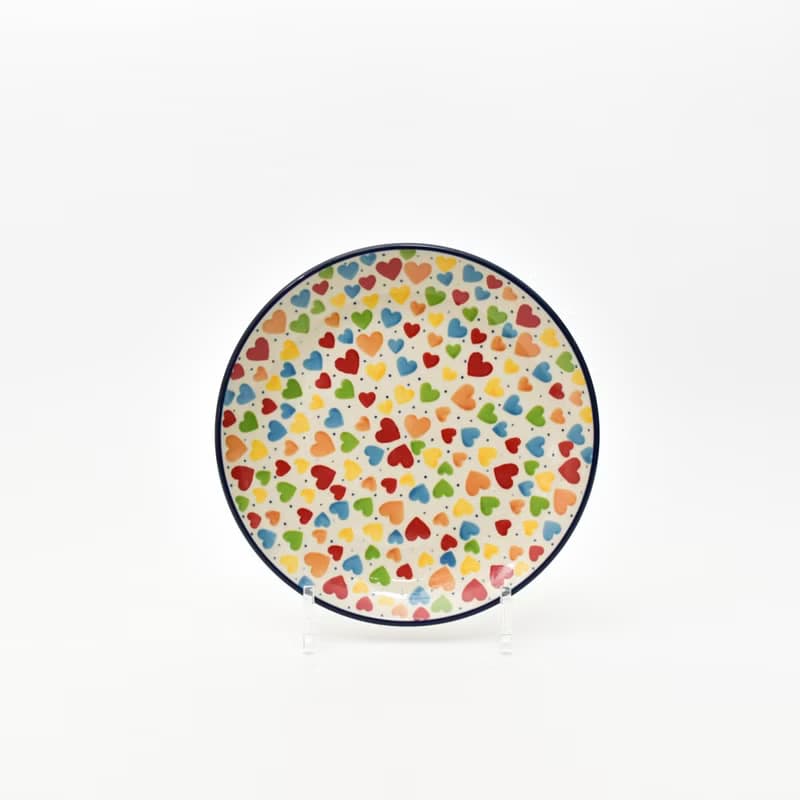 波蘭手工陶圓盤5件組