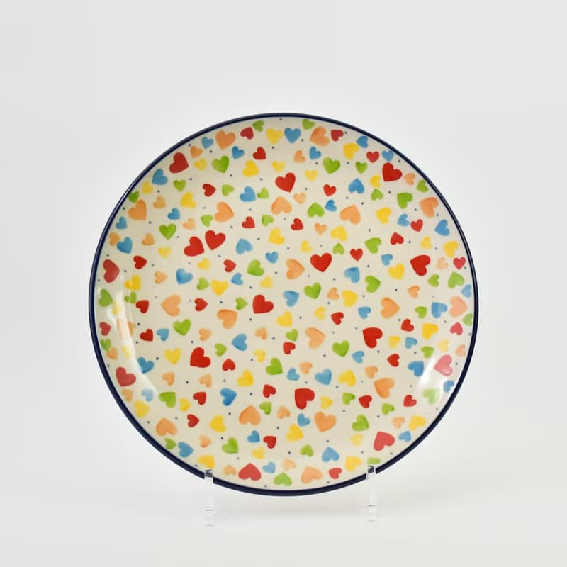 波蘭手工陶圓盤5件組