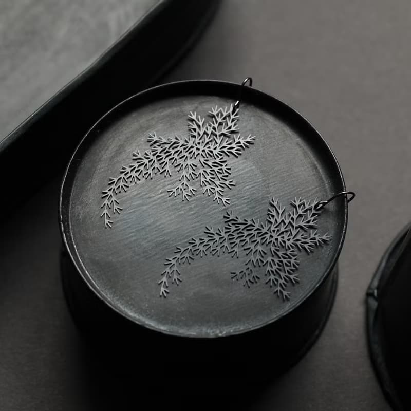 水蘊草耳環 醫療鋼不過敏
