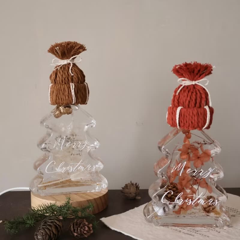 聖誕節限定 聖誕樹浮游花夜燈 聖誕禮盒 居家擺飾 交換禮物