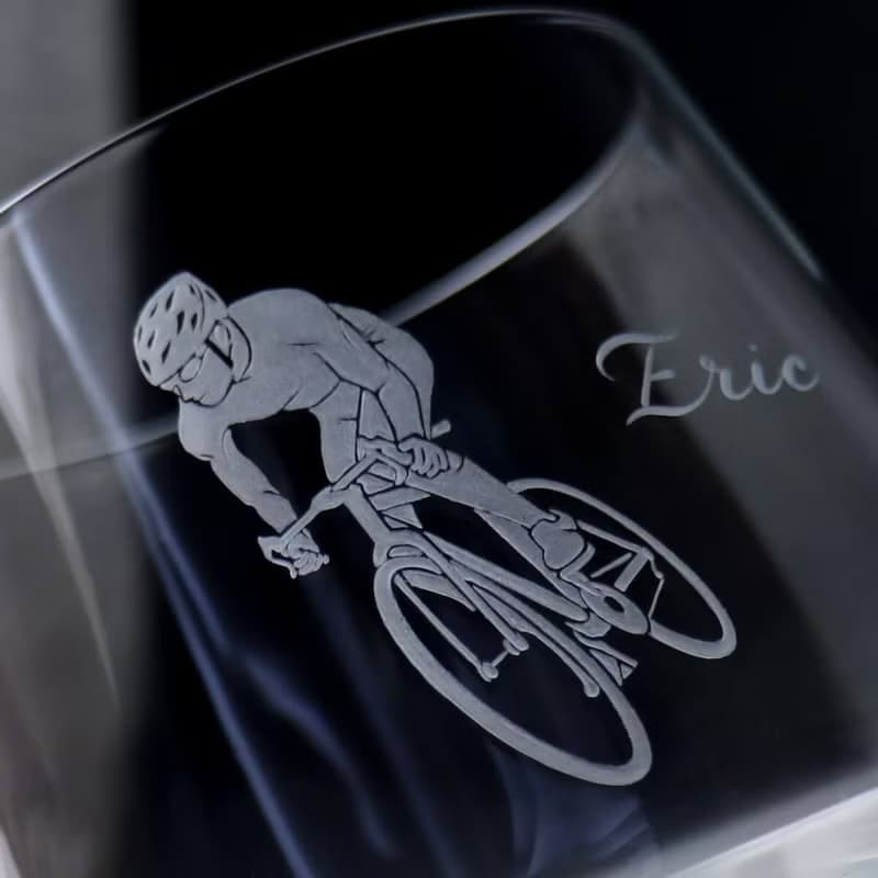 390cc【單車賽】自行車德國蔡司水晶威士忌杯