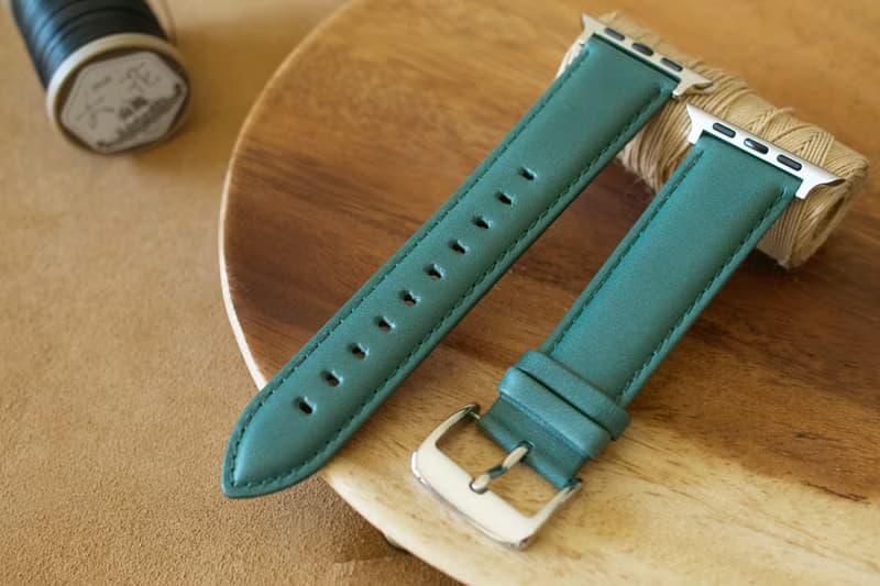 當日出貨 AppleWatch 義大利真皮手工錶帶 全系列 免費刻字包裝