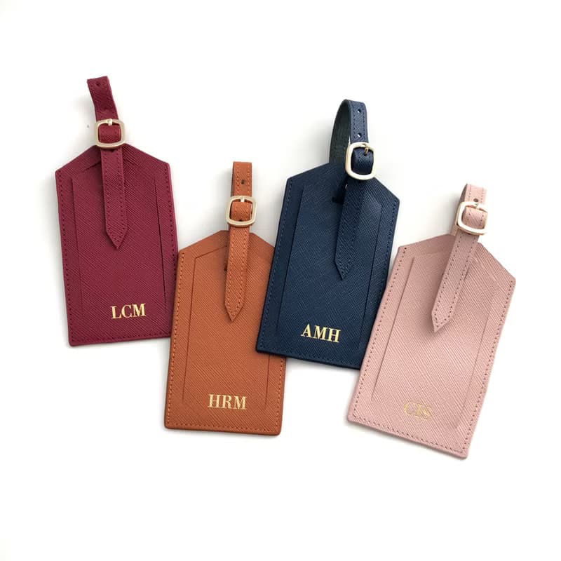 Personalized Leather Luggage Tag