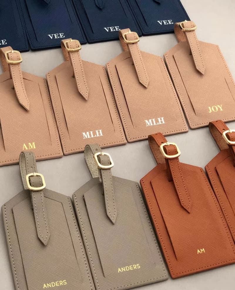 Personalized Leather Luggage Tag