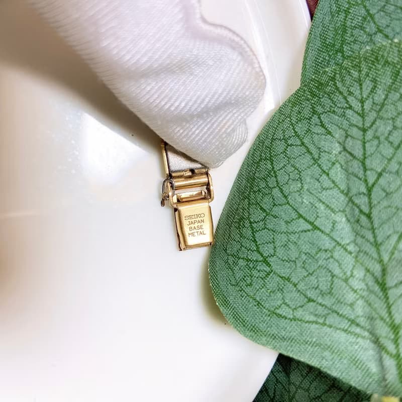 【西洋古董飾品】精美款 精工錶SEIKO 新電池石英咖啡古董手錶 女