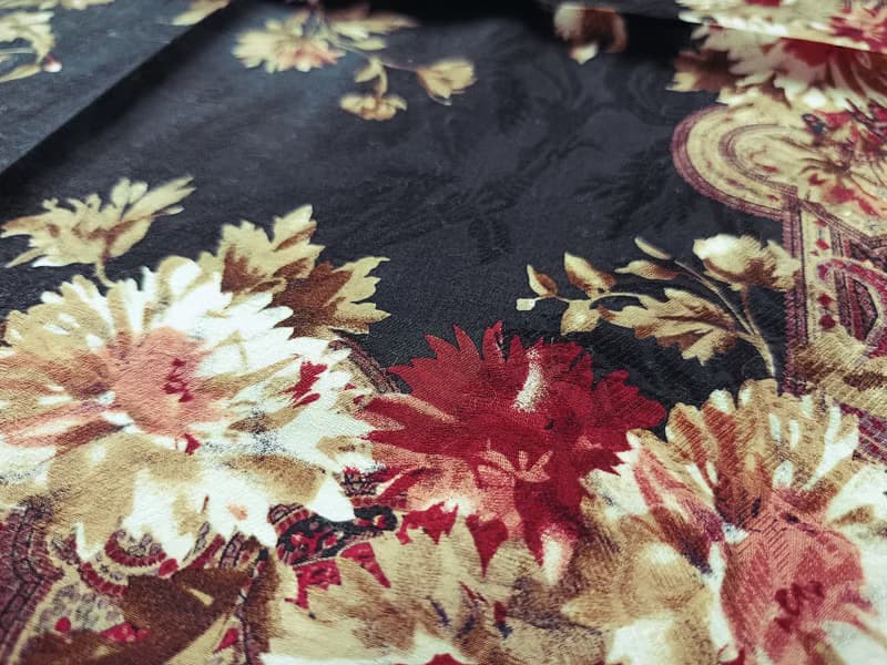 Ralph Lauren Vintage Handkerchief Motif Floral 21 x 20.5 inches