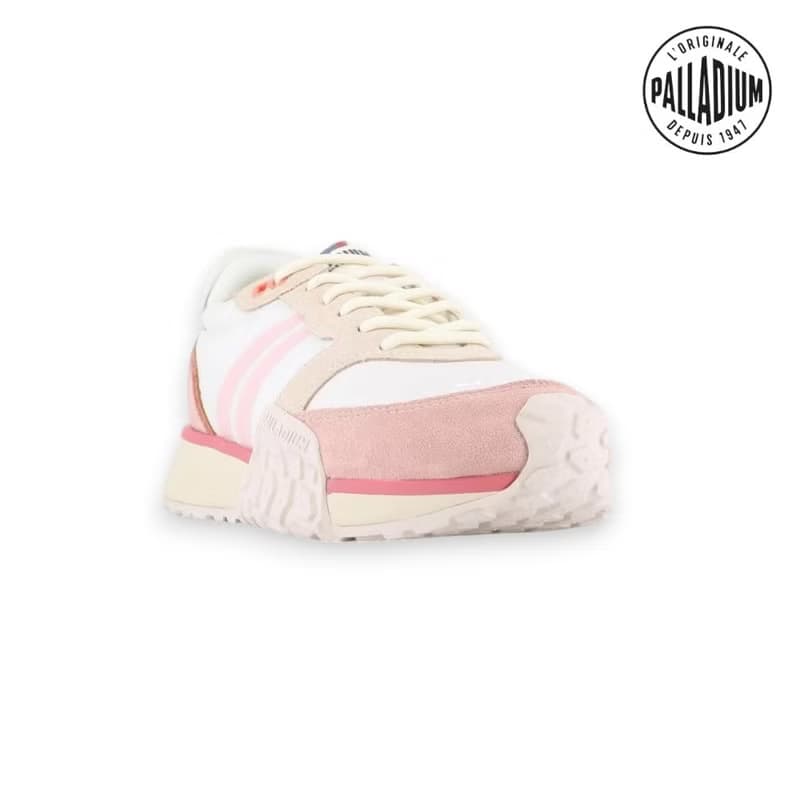 PALLADIUM TROOP RUNNER FLAME 復古拚色軍種潮鞋 白粉 74487