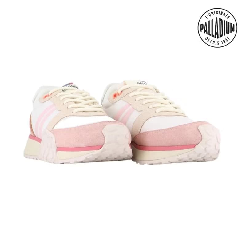 PALLADIUM TROOP RUNNER FLAME 復古拚色軍種潮鞋 白粉 74487