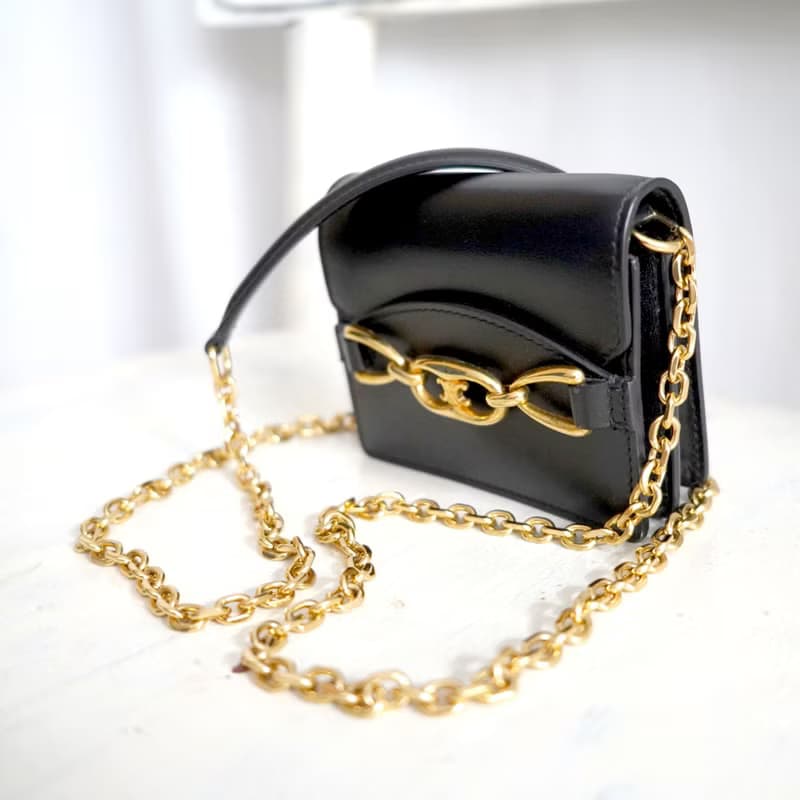 全新CELINE真皮迷你LOGO小廢包卡片套卡包包零錢單邊袋斜孭袋手袋