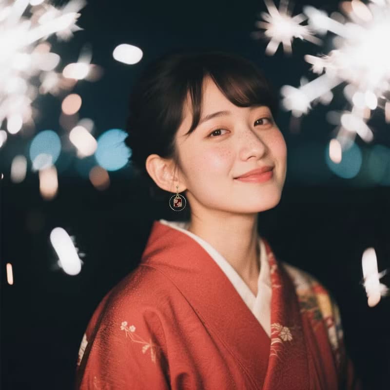 夏日祭一可爱御守耳環 小巧精緻小清新耳圈