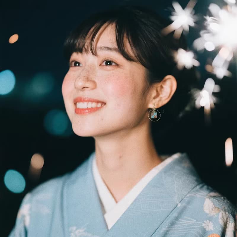 夏日祭一可爱御守耳環 小巧精緻小清新耳圈