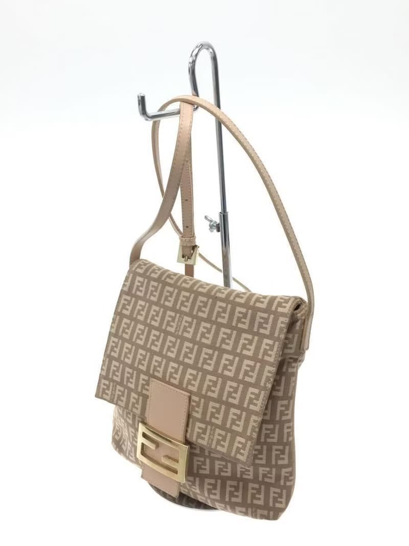 【特選貨品】中古二手Fendi粉紅色老花單肩包 斜背包 側背包 手袋