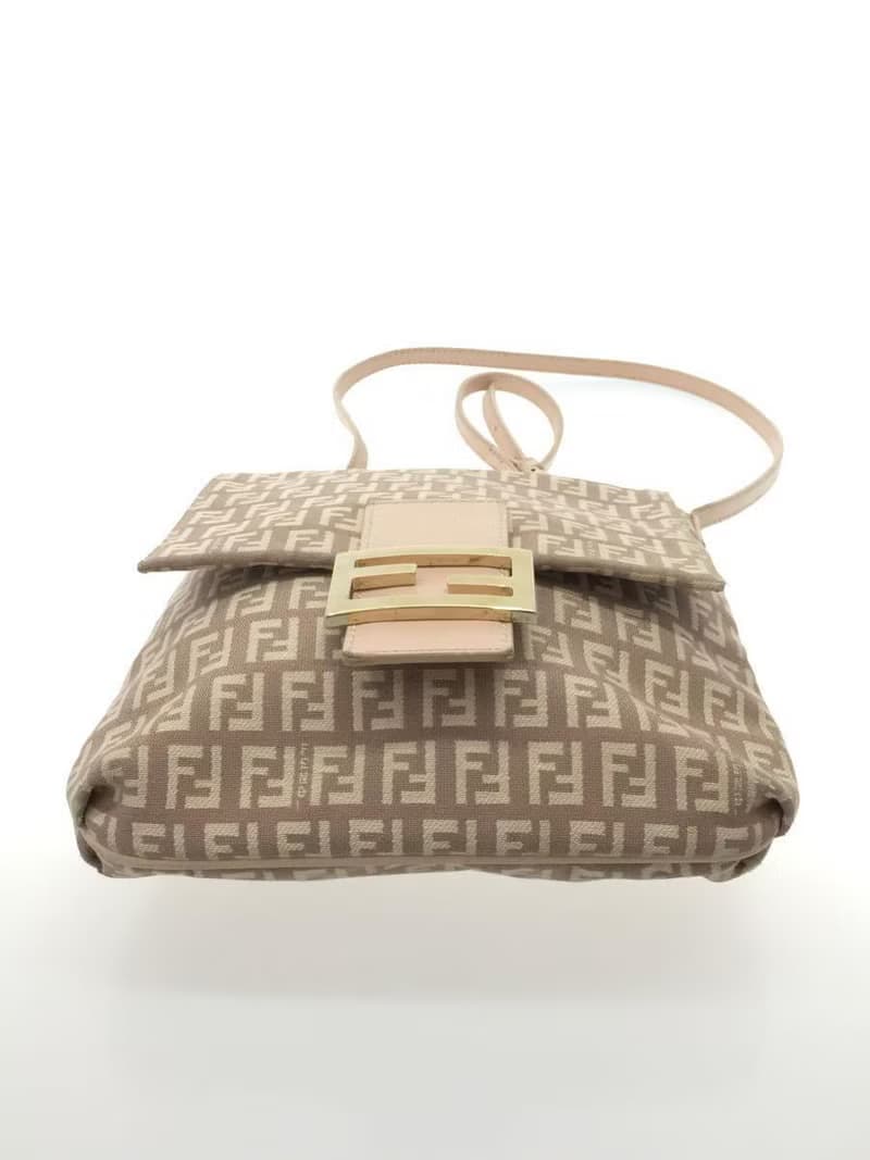 【特選貨品】中古二手Fendi粉紅色老花單肩包 斜背包 側背包 手袋