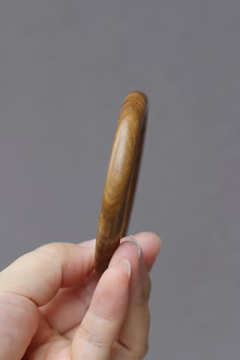 壹染指手作木藝 | 綠檀 木手鐲 | 一物一圖 | 內直徑5.45cm