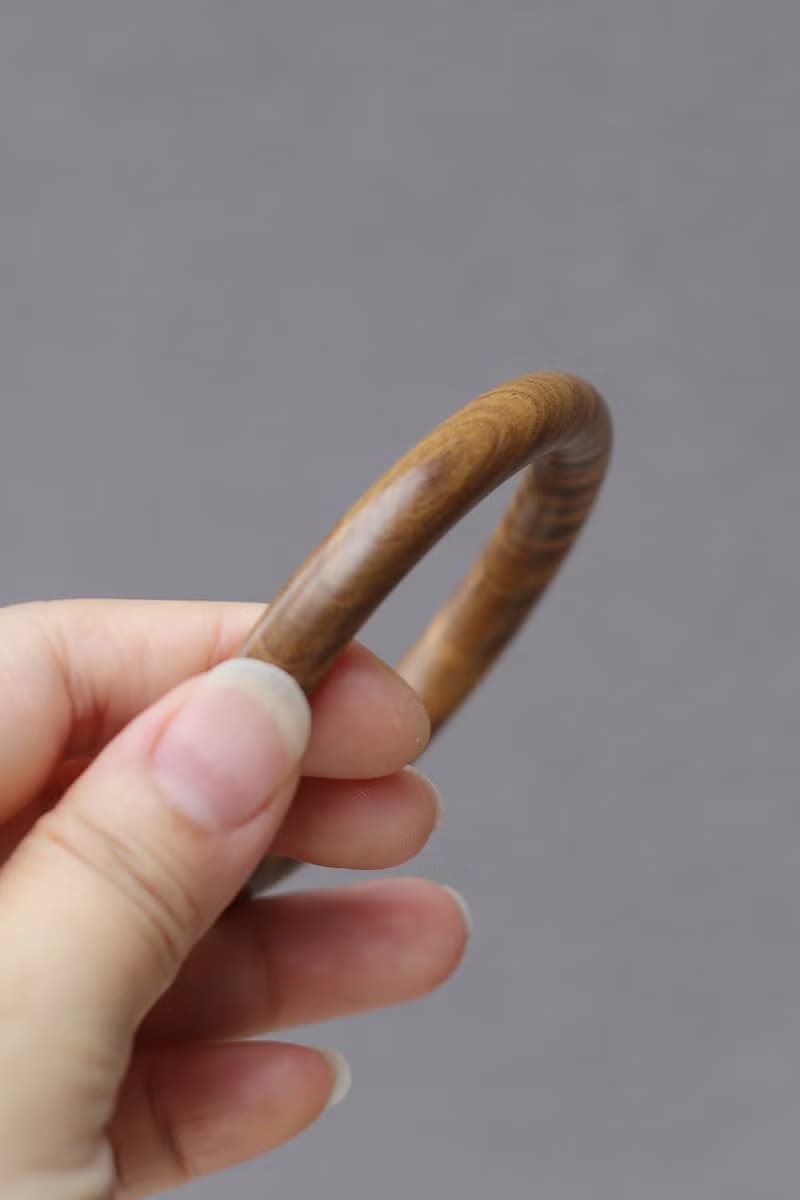 壹染指手作木藝 | 綠檀 木手鐲 | 一物一圖 | 內直徑5.45cm