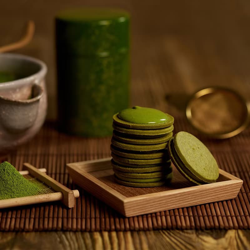 Jonquil X 辻利茶舗TSUJIRI甜巧抹茶小圓餅(奶素)