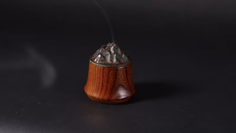 【嶺 II】香爐 | 隱山 | 博山爐 | 臥香 | 盤香 | 日本櫸 | 紅銅