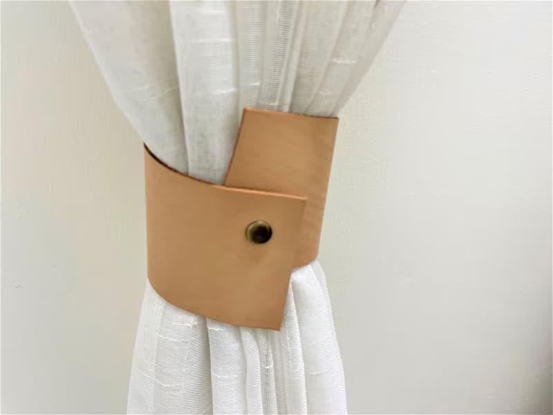 皮革窗簾綁帶//簡約主義//家居裝飾//窗簾//窗簾綁帶