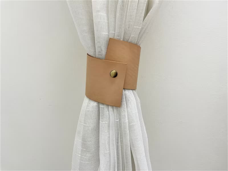皮革窗簾綁帶//簡約主義//家居裝飾//窗簾//窗簾綁帶