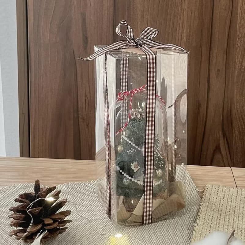 【瓶中聖誕樹】聖誕節 雪松 交換禮物 聖誕禮物 聖誕花圈 附禮盒