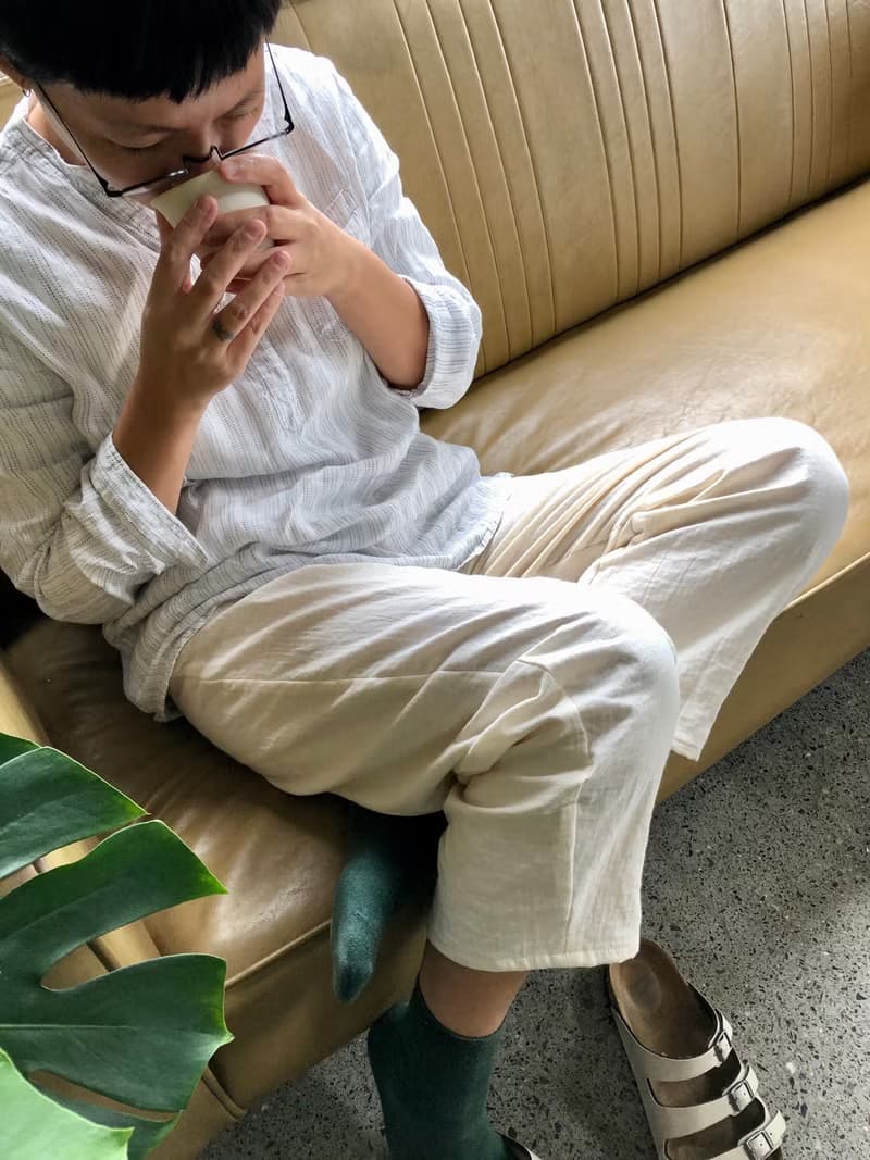 有機棉細管 小管 瑜珈 日常褲