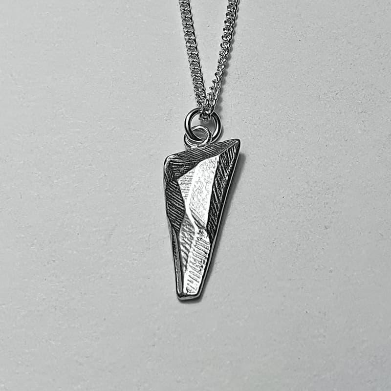 (925 Sterling Silver) Atypical Stone Necklace Ver.2