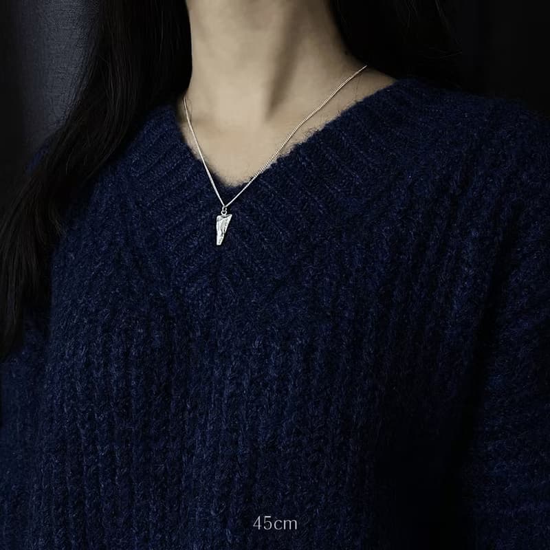 (925 Sterling Silver) Atypical Stone Necklace Ver.2