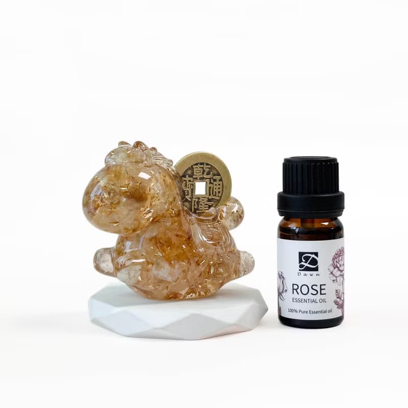 水晶 招財 馬上有錢禮盒組 | 天然石擺飾 | 生日 聖誕禮盒