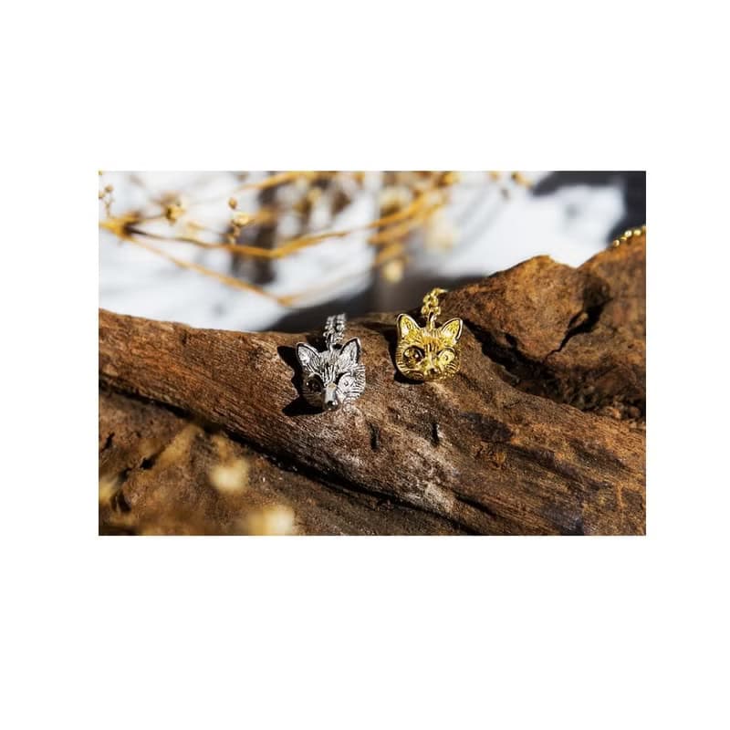 DoriAN 招桃花小狐狸銀狐狸925純銀項鍊 附純銀保證卡禮物包裝