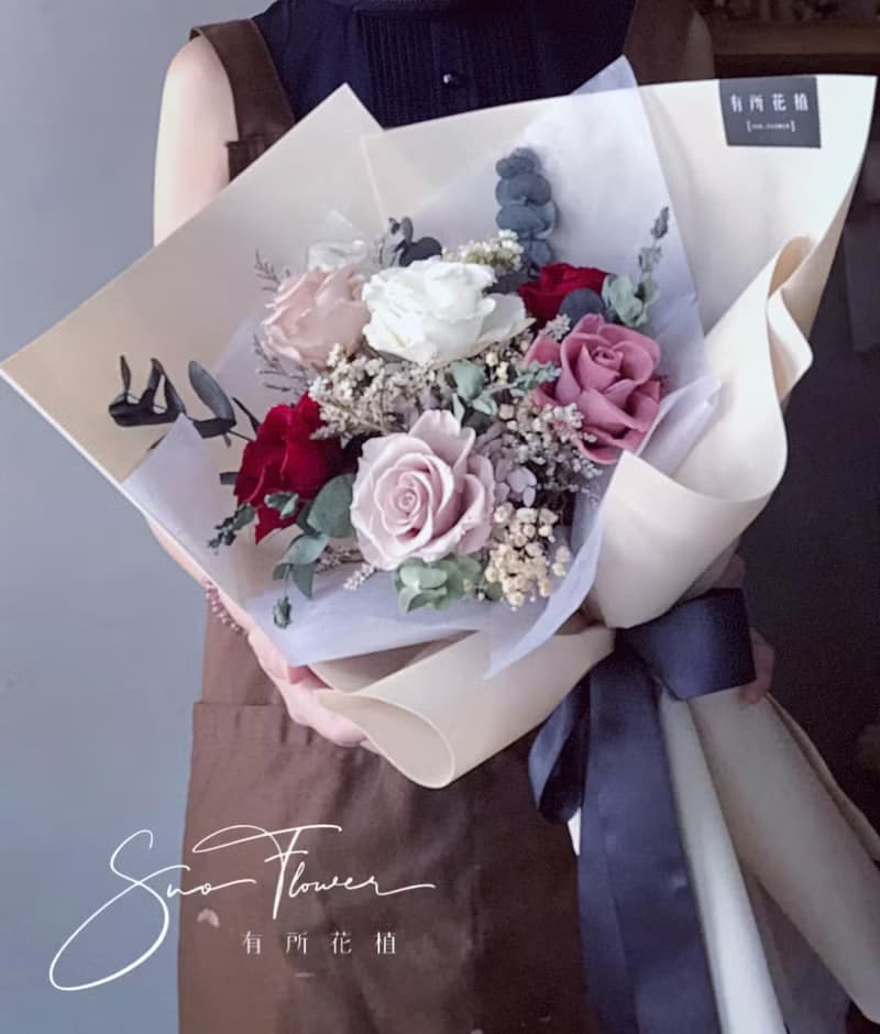 不凋花花束/告白花束/求婚花束/生日禮物/畢業花束