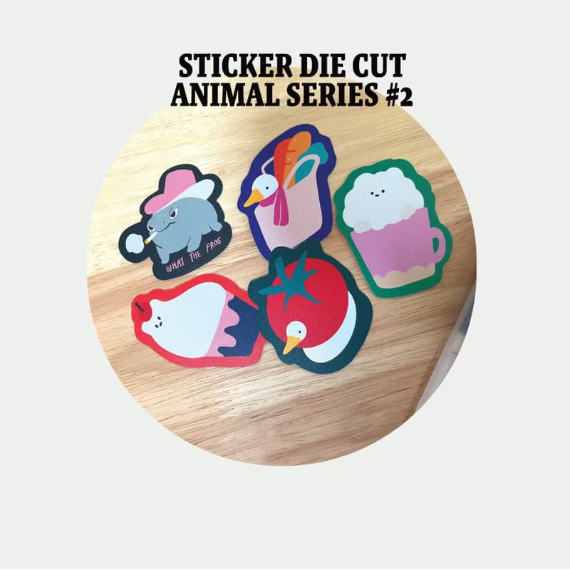 Stickers Di-cut | animal series #2  (SET) Size ~5 cm