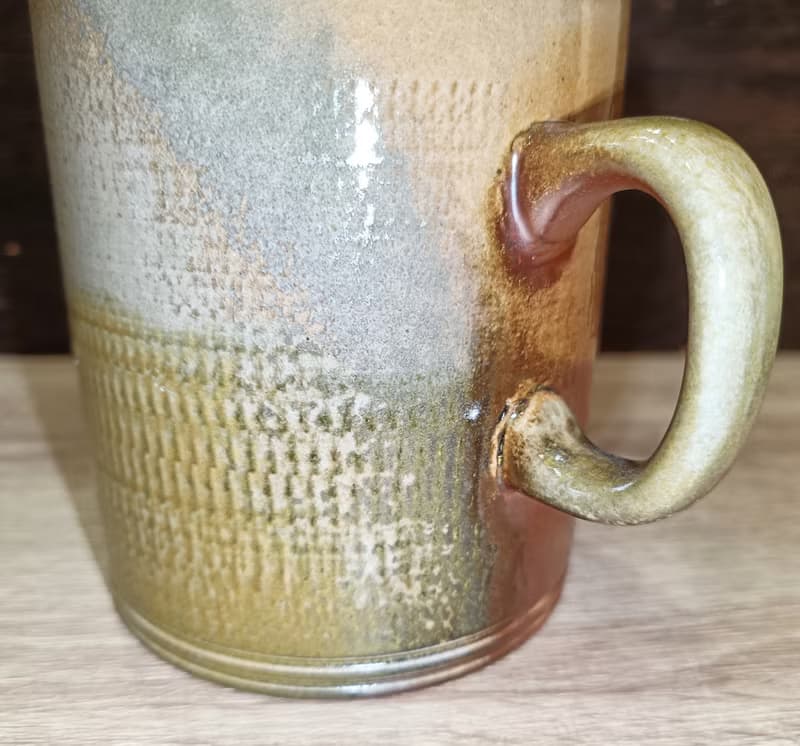 柴燒無釉手作馬克杯-鶯歌李玟叡