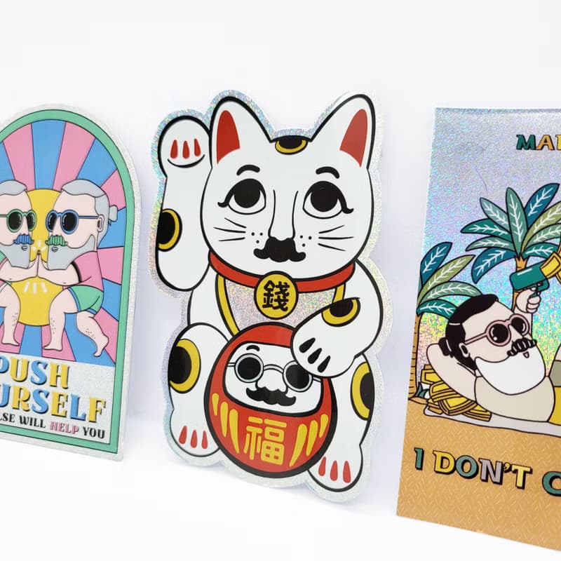 招財貓 | 鐳射貼紙 | malut