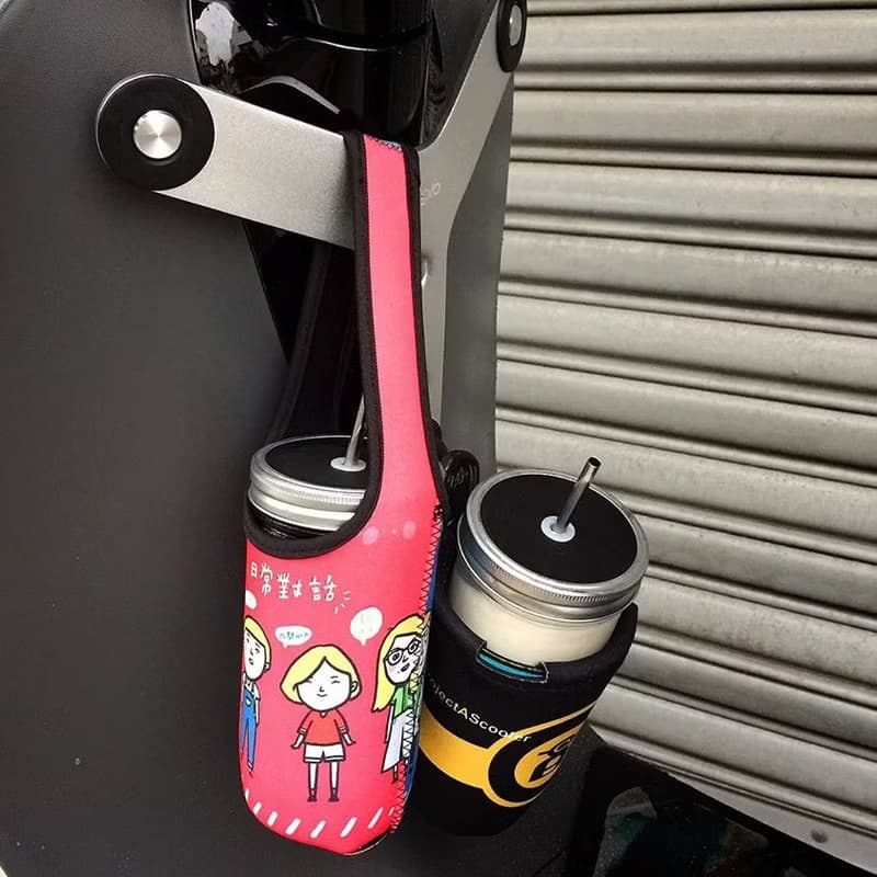 BLR 環保 飲料提袋 保冷保溫 防碰撞 拼布紅 Ti 98