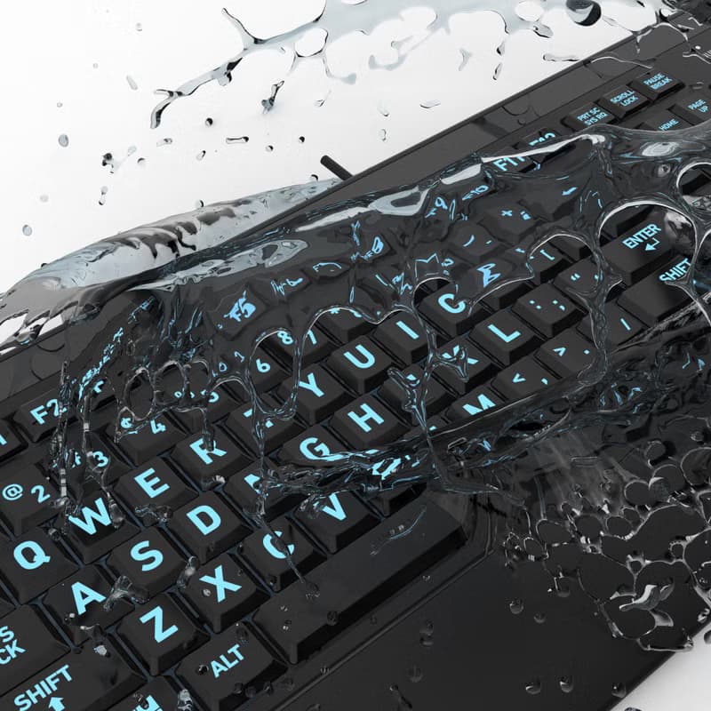 AZIO抗菌可水洗鍵盤(防水鍵盤/可酒精擦拭/注音大字體)