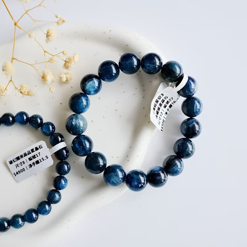 Amelia Jewelry丨破幻醒來丨藍晶石手串丨黑藍晶石丨知識思維靈氣