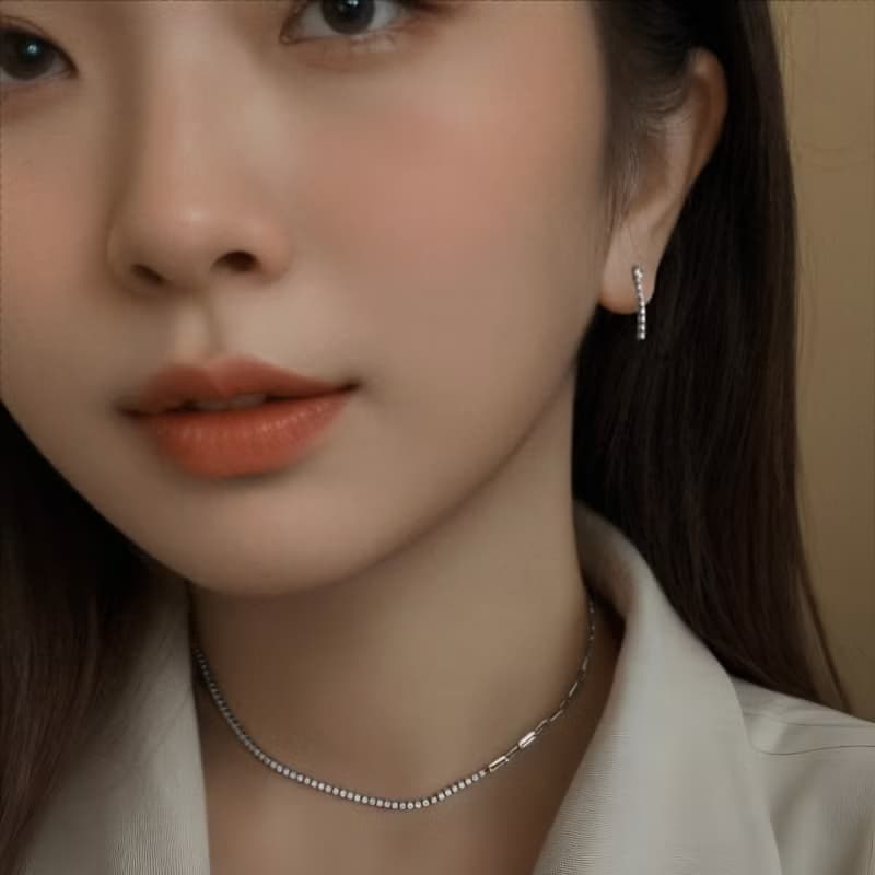 微光耳釘 | 純銀 | 免運 | Belinda輕珠寶