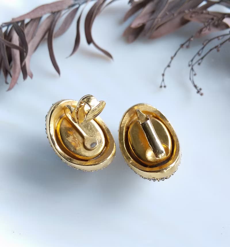 Vintage Jewelry 西洋古董飾品 優雅知性 低調輕奢 夾式耳環