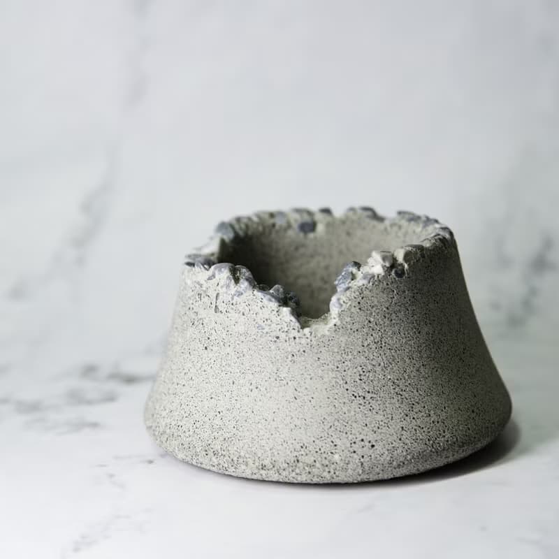 ∣萌寵月兔耳富士山泥盆植栽∣手作泥盆造型植栽/接單訂製