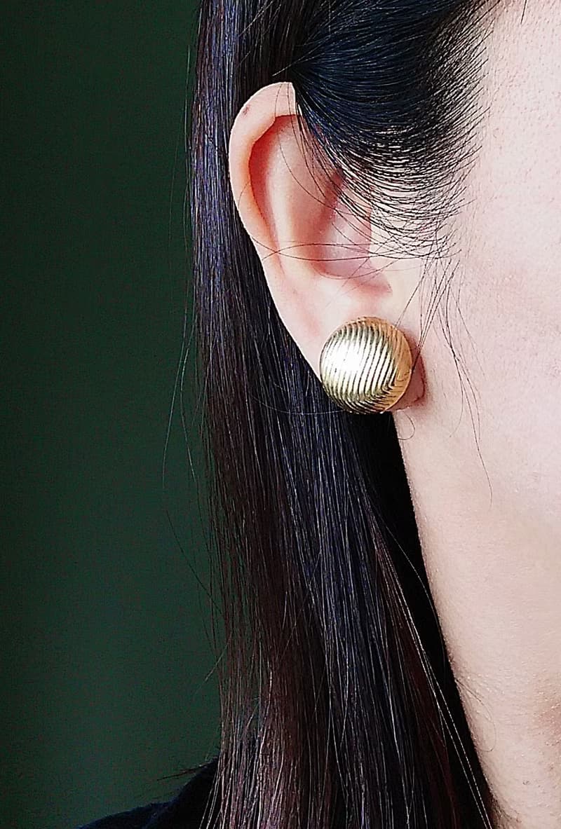Vintage Jewelry  SARAH COV Golden Wardrobe 夾式耳環