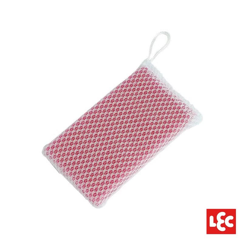 【日本LEC】食器清潔海綿(藍綠&粉紅隨機出貨)