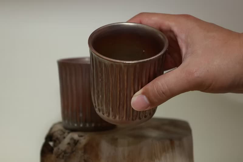 柴燒對杯/握杯/品茗杯/150ml/瀧間拾光