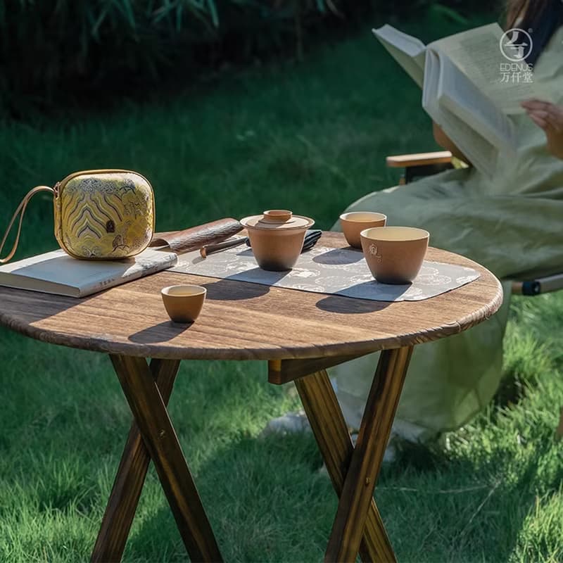 萬仟堂快客杯便攜式旅行茶具套裝2024新款戶外茶具套裝便攜觀滄海